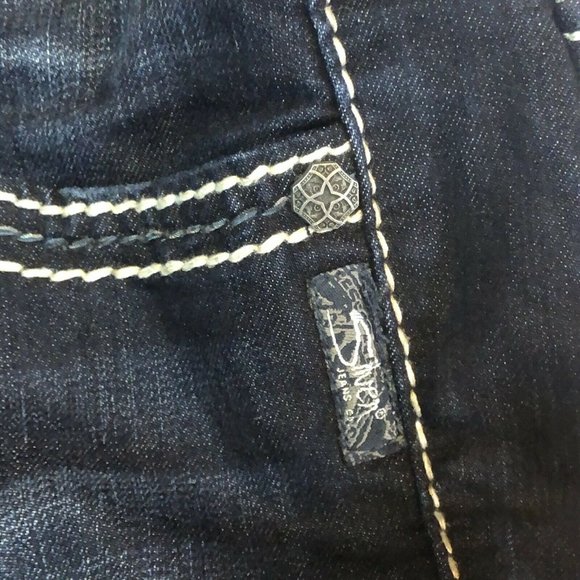 SILVER JEANS Womens Stretch SUKI SKINNY Blue Jeans / Denim Size 25 x 31 Flaps - Picture 7 of 11